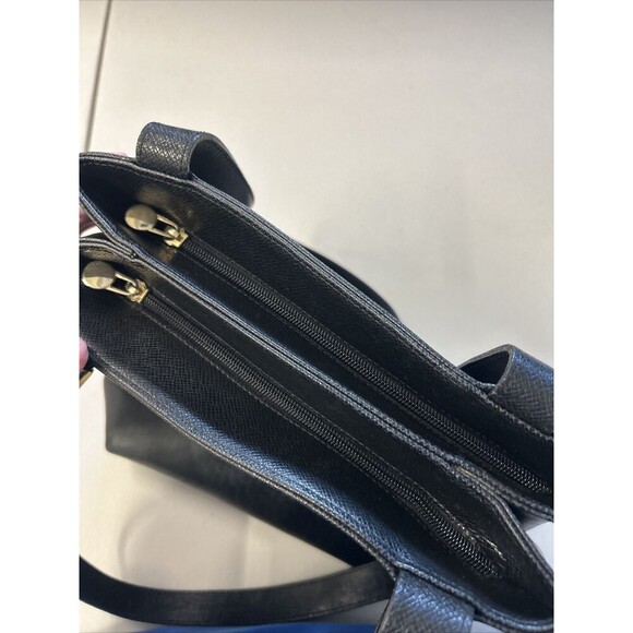 ROGANI Black Italian leather bag Gold Buckle Vintage Authentic Italy - Picture 9 of 13